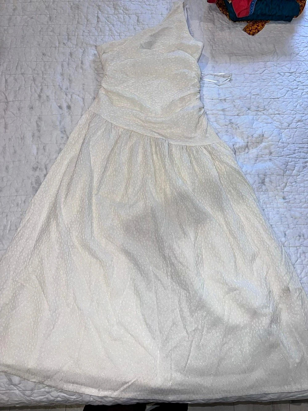 Zara White Maxi Dress size S NWT R10